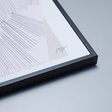 Vase in pink and black