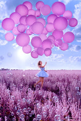 GIRL WITH PINK BALLOONS