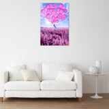 GIRL WITH PINK BALLOONS