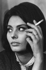 PORTRAIT DE SOPHIA LOREN SUR LE TOURNAGE