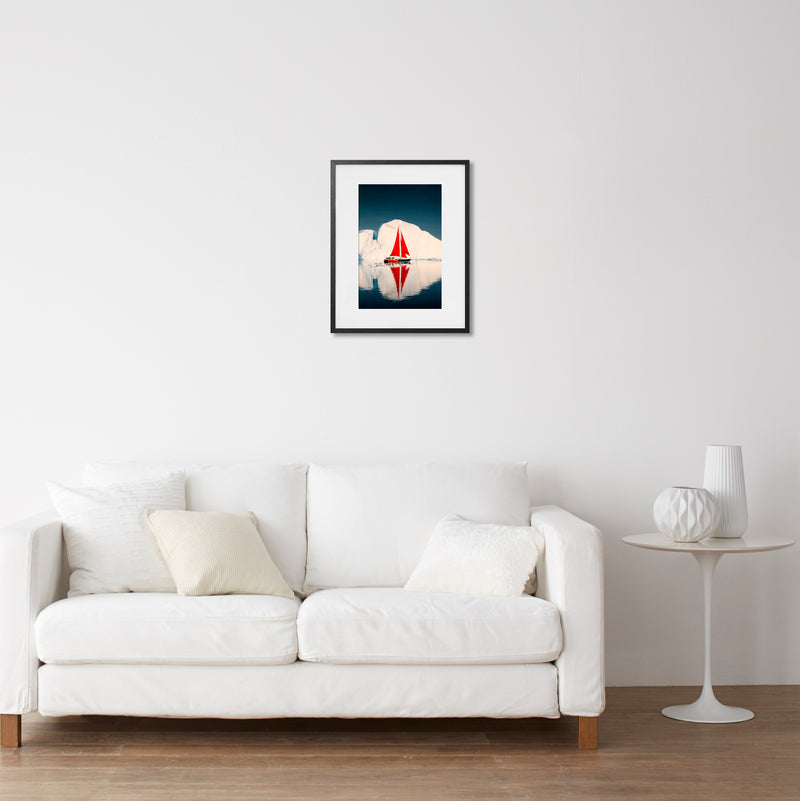 YELLOWKORNERモノクロ写真 フレーム付き A TOUCH OF RED – ROOM＋